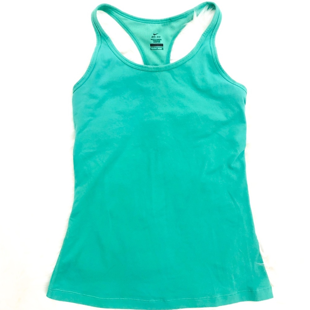 Nike Dri-Fit Dark Seafoam Green Racerback Tank Top